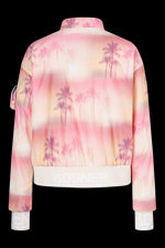 Peach/Pink Romira Print Blouson Jacket