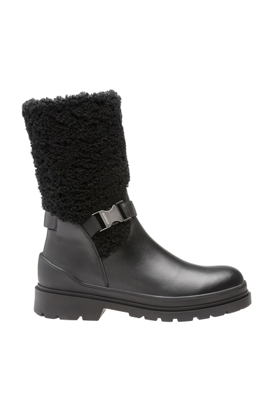 St. Moritz Mid-Calf Leather & Shearling Boots