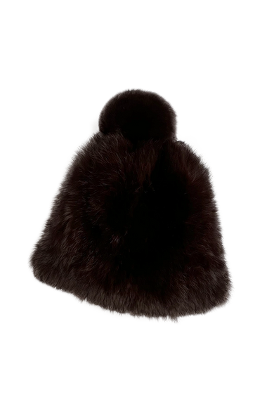 Rex Rabbit Pom Pom Knitted Fur Hat