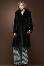 Ranch Mary McFadden Mink Flounce Mid-Length Fur Coat