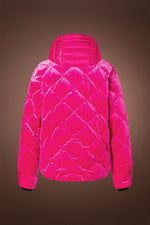 Magenta Bogner Women's Vela Velvet Quilted Ski Jacket