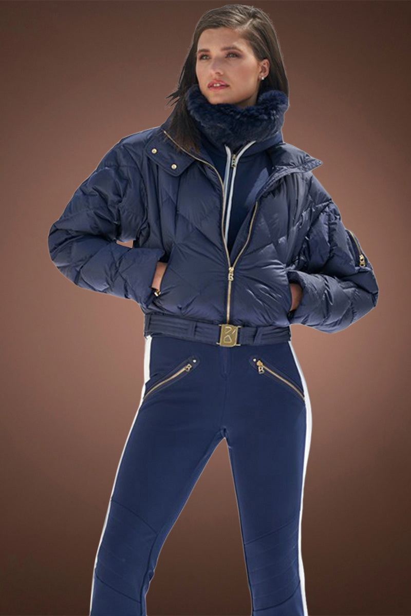 Nuala Shearling & Down Ski Suit Combo