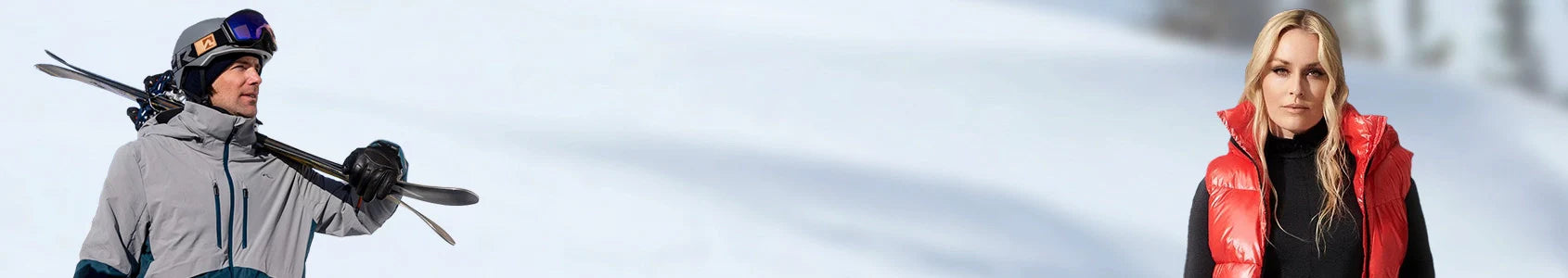 designer ski wear collection's top banner