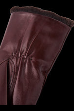 Black Hestra Women's Celine Orylag Leather Gloves