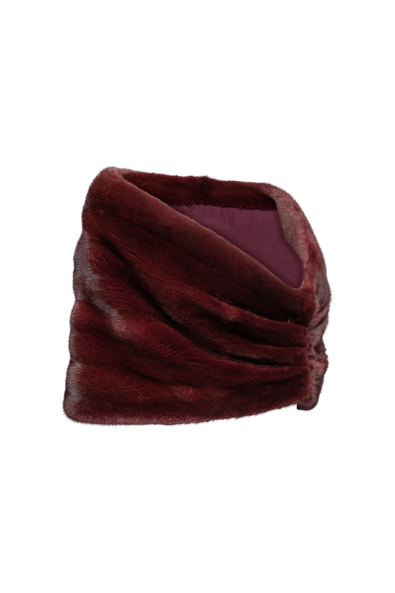 RedJewel Pologeorgis Pleated Mink Fur Stole