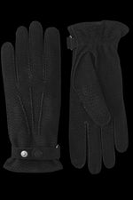 Black Hestra Men's Winston Carpincho Nubuck Gloves