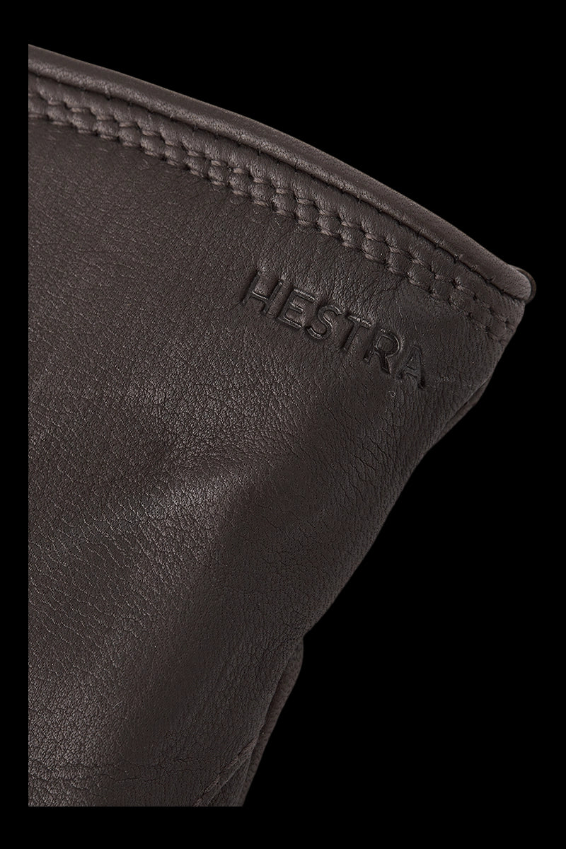Brown Hestra Men's Deerskin Lambsfur_Lined Gloves
