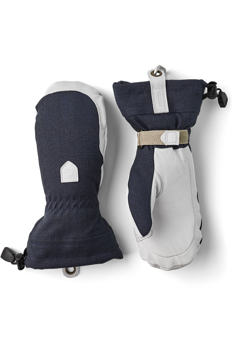 NavyBlue Hestra Womens Patrol Gauntlet Mitts Product Flat View