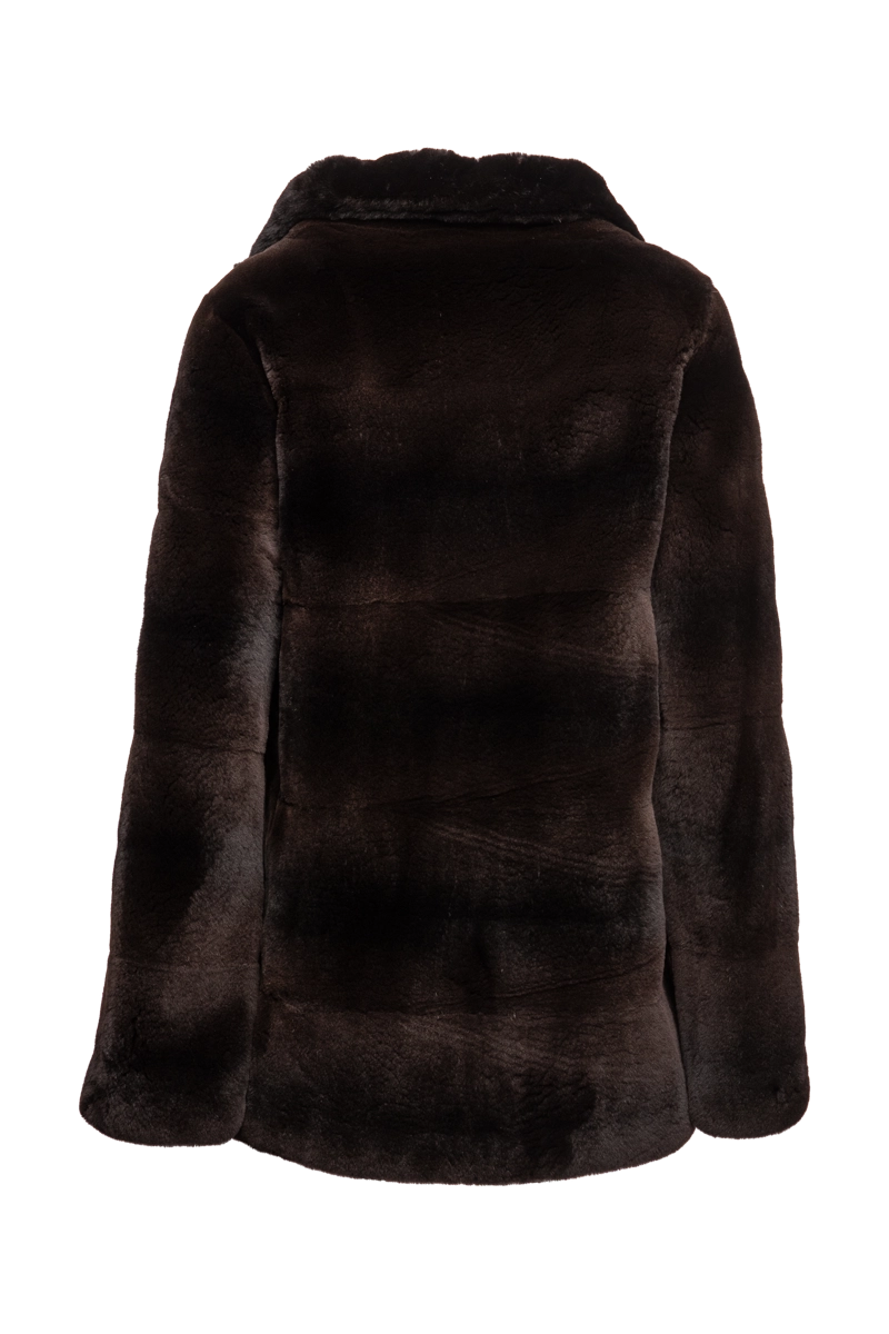 Matara Pologeorgis Women's Horizontal Plucked Mink Fur Jacket