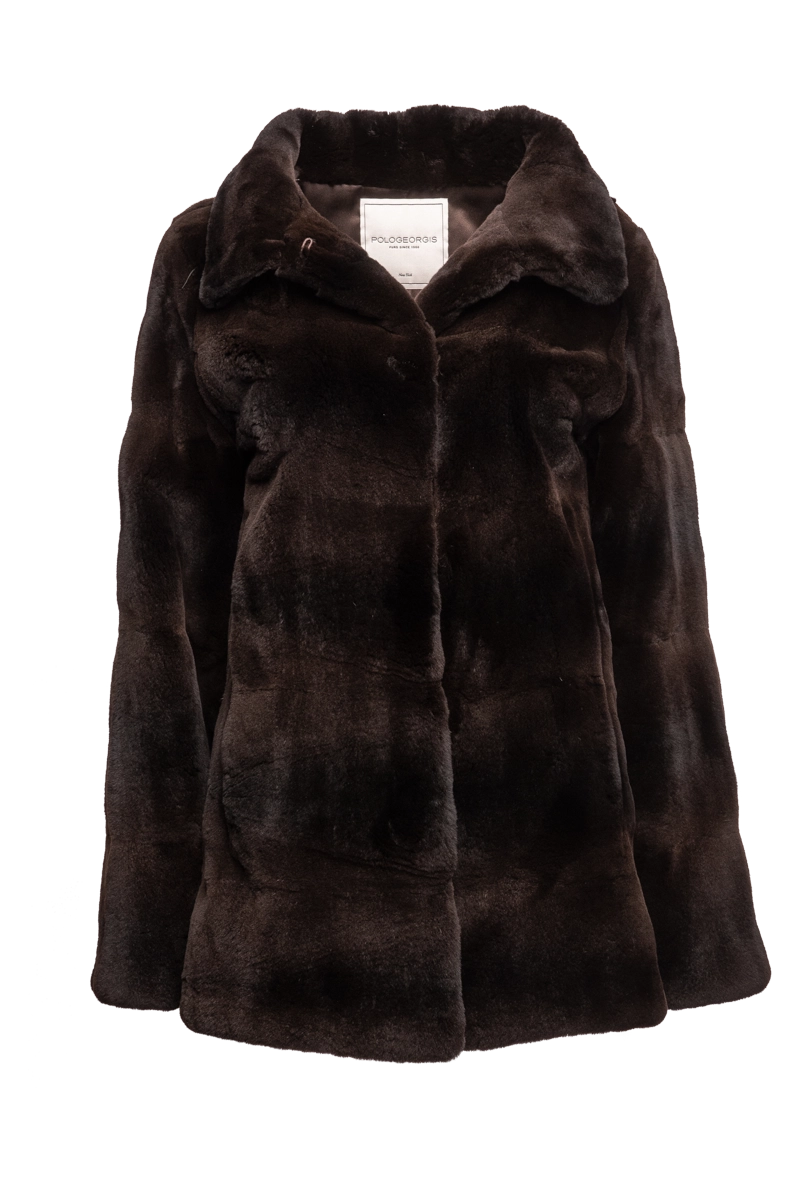 Matara Pologeorgis Women's Horizontal Plucked Mink Fur Jacket