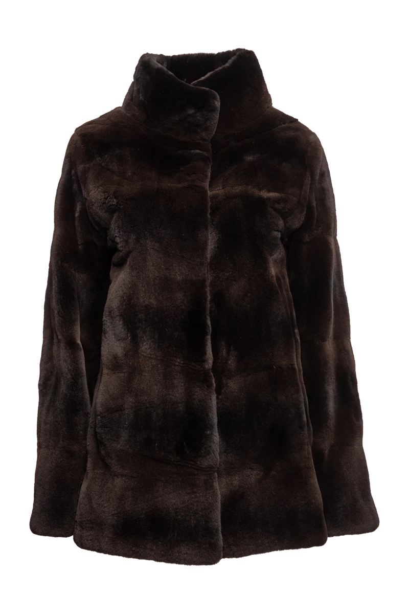 Matara Pologeorgis Women's Horizontal Plucked Mink Fur Jacket