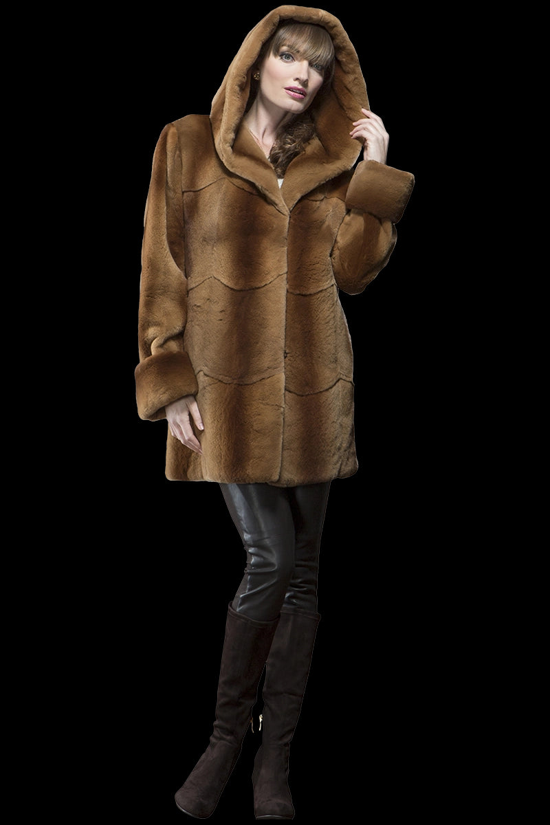 Whiskey Women's Mink Fur Coat