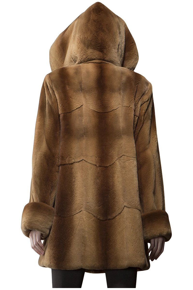 Whiskey Zandra Rhodes Skin on Skin Mink Fur Jacket