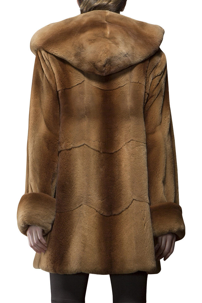 Whiskey Zandra Rhodes Skin on Skin Mink Fur Jacket