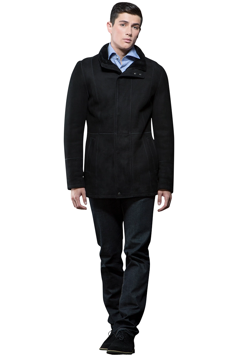 Black EM-EL MEN'S SHEARLING JACKET