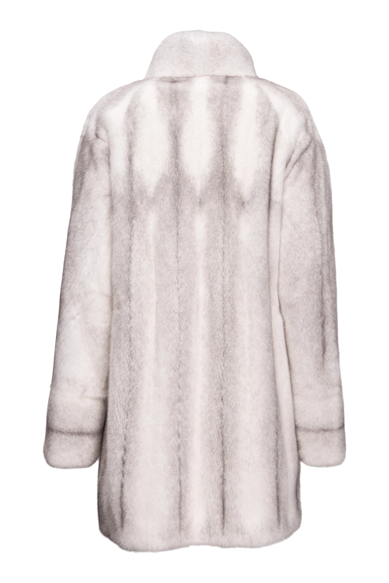 SapphireCross EM-EL Let-Out Mid-Length Mink Fur Coat