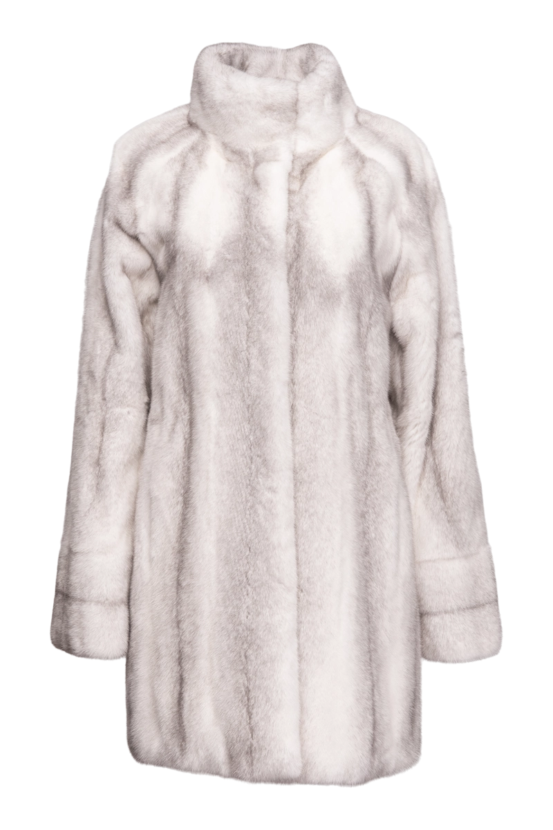 SapphireCross EM-EL Let-Out Mid-Length Mink Fur Coat