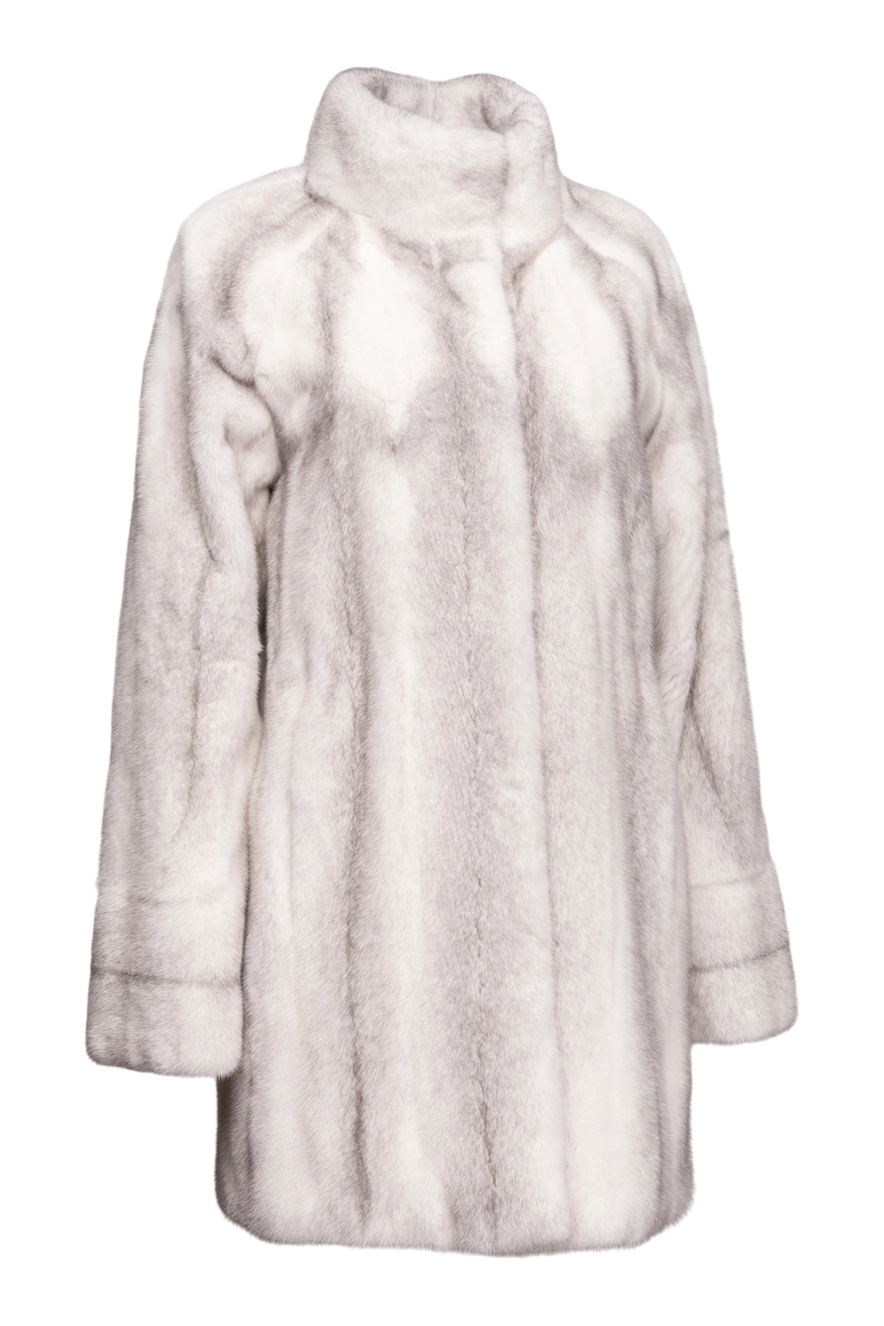 SapphireCross EM-EL Let-Out Mid-Length Mink Fur Coat