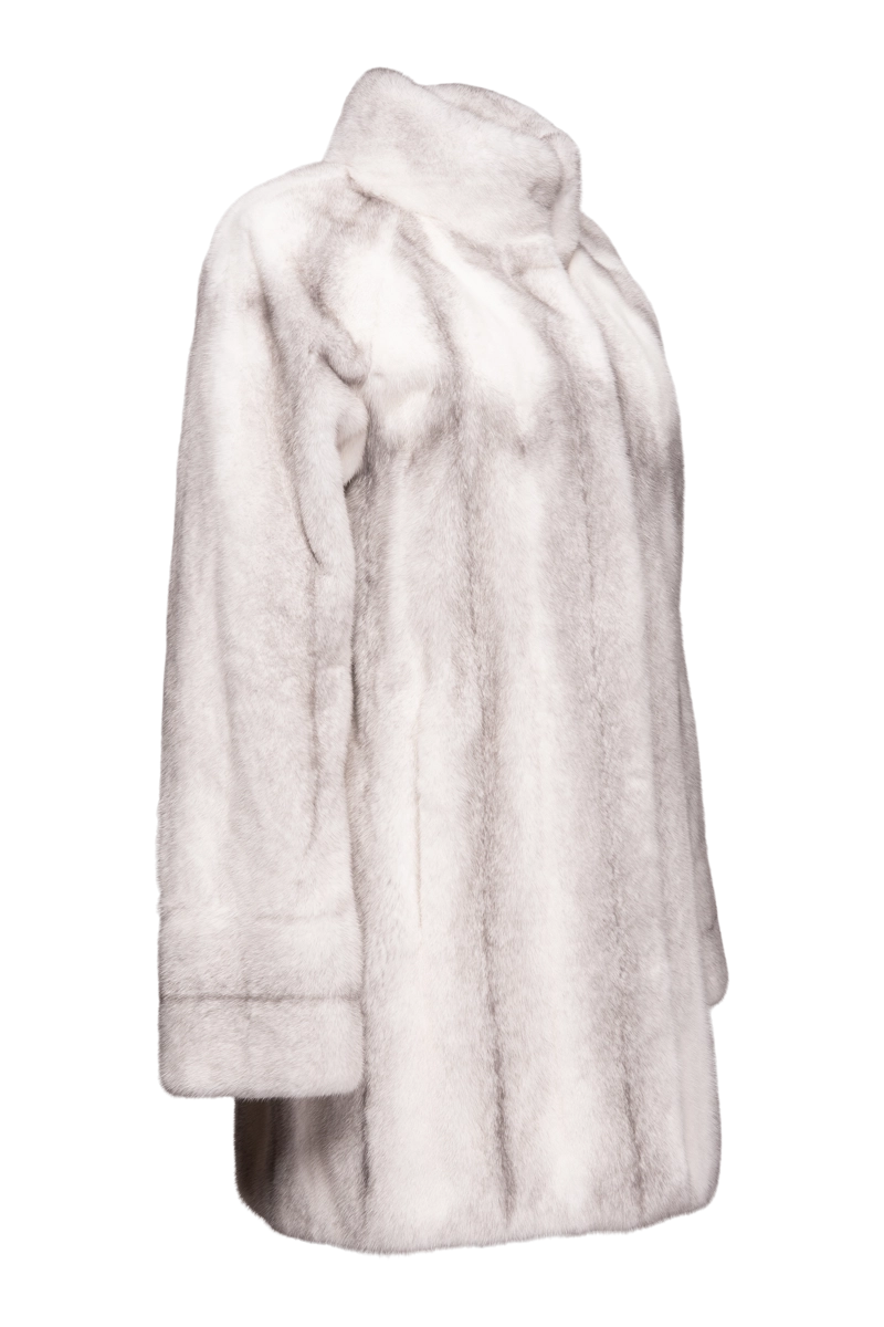 SapphireCross EM-EL Let-Out Mid-Length Mink Fur Coat