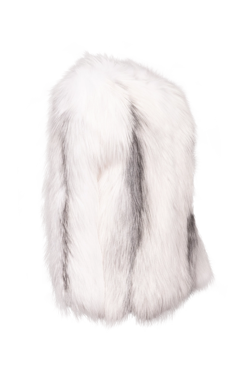 ArcticMarble EM-EL Women's Perforated Fox Fur Jacket