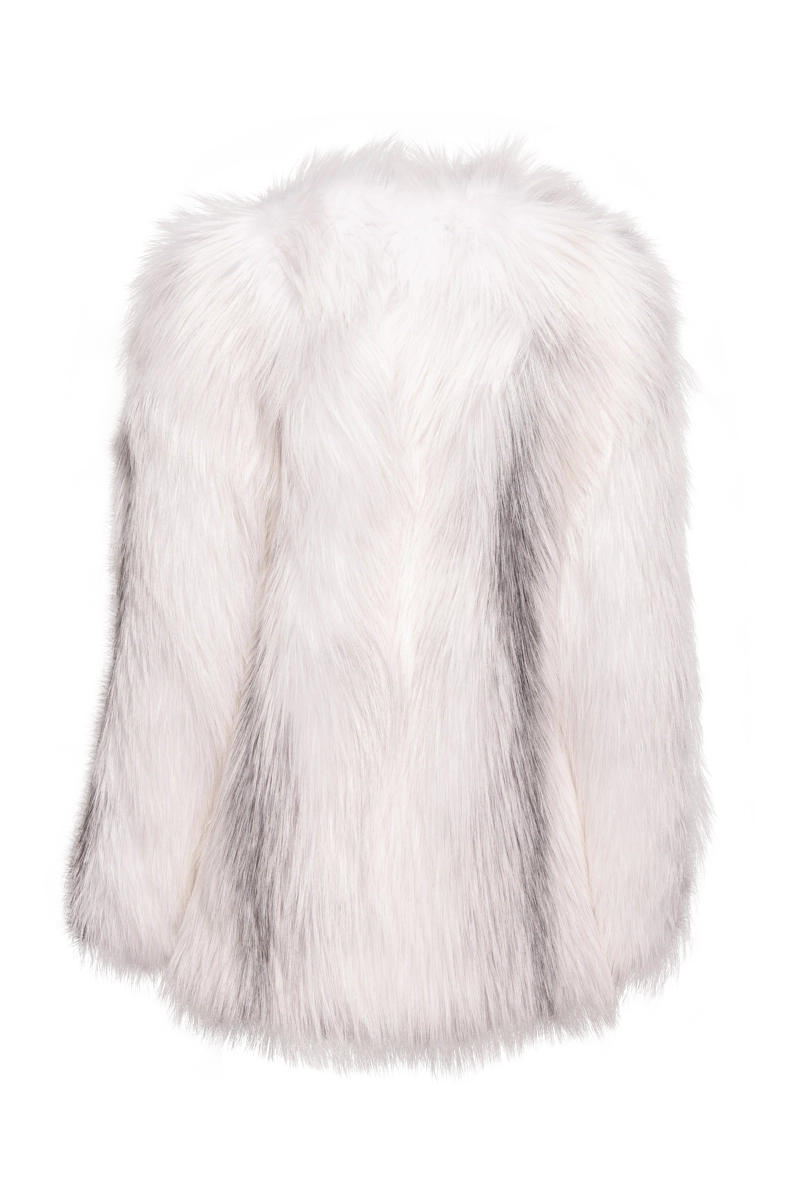 ArcticMarble EM-EL Women's Perforated Fox Fur Jacket