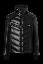 BLACK BOGNER MEN'S CALUM-D SPORT LEATHER SKI JACKET 244 31343019 026 PRODUCT FRONT VIEW