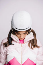 WHITE CORTINA HELMET MODEL TOP VIEW