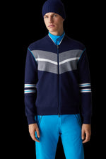MidnightBlue Bogner Men's Charles Knit Zip-Up Ski Sweater