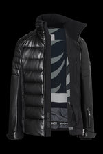 Black Bogner Men's Jordi-D Sports Leather Ski Jacket