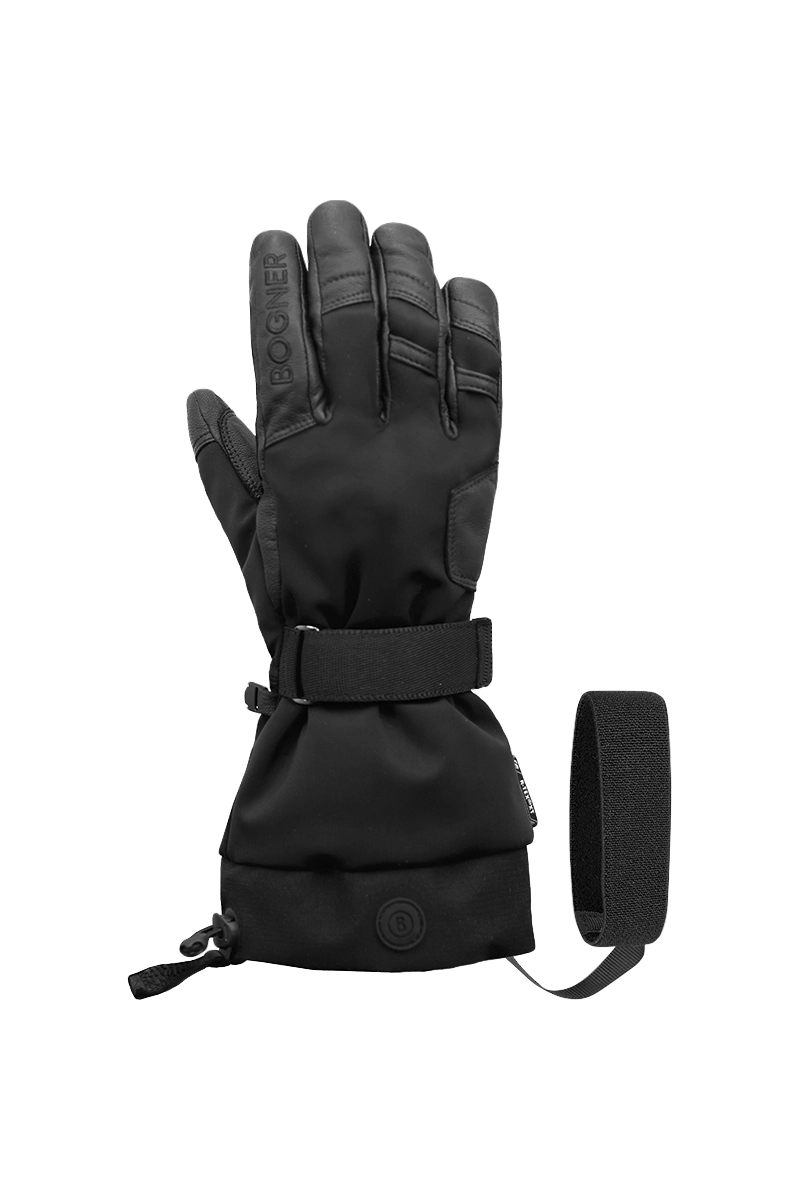 Black Bogner Men's Primo Ski Glove