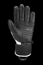 Black/White Bogner Men's Silvan Ski Gloves