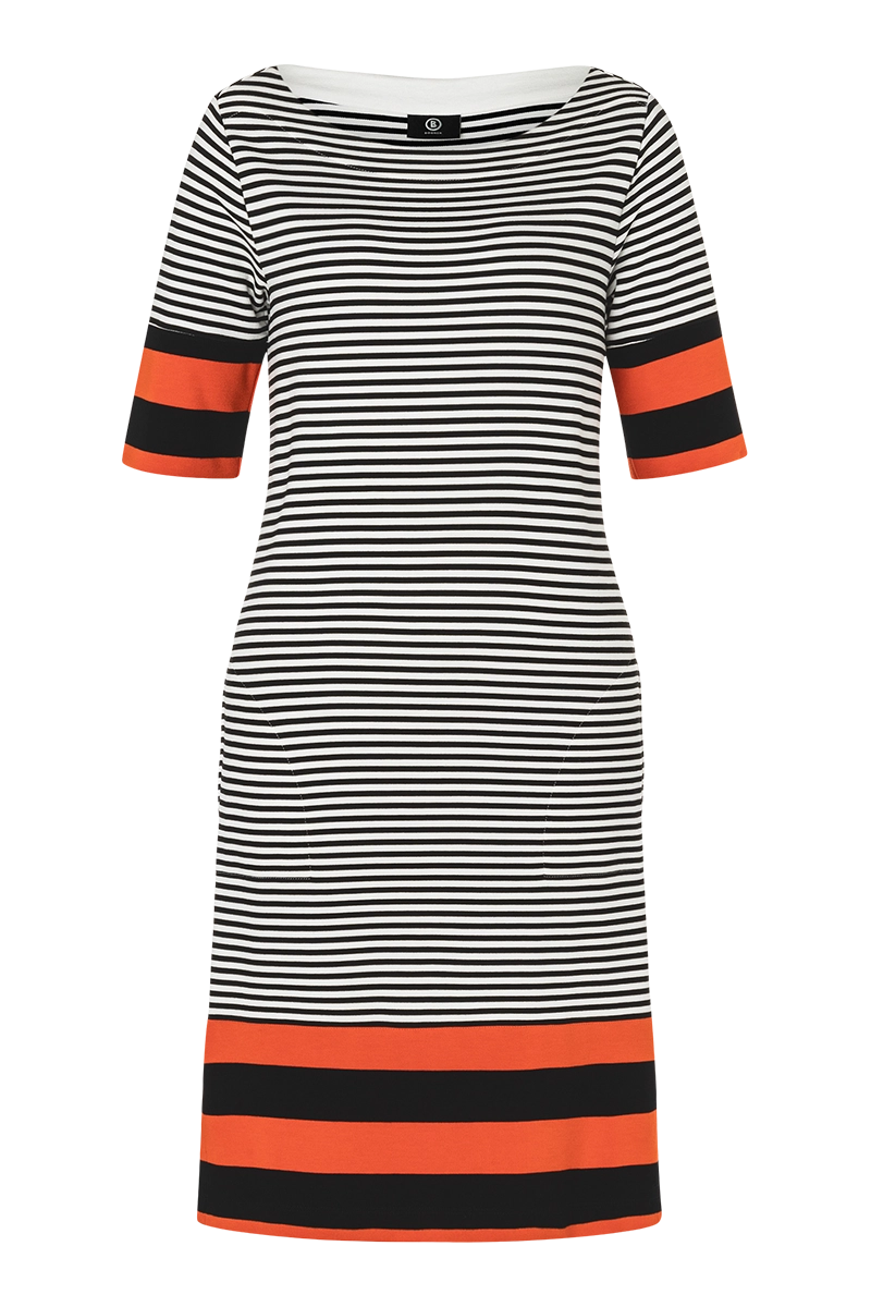 Black Bogner Josefina Striped Dress