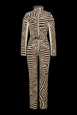 ZebraPrint Bogner Women's Misha Tec Prink Ski Suit