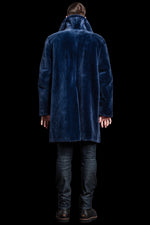 DenimBlue EM-EL The Hans Men's Sheared Mink Fur Coat