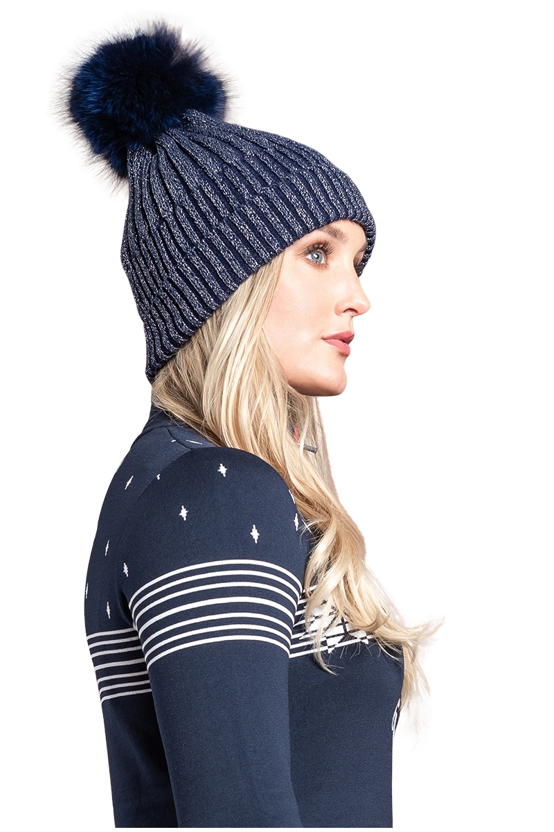 NavyBlue EM-EL Women's Amelia Wool Hat