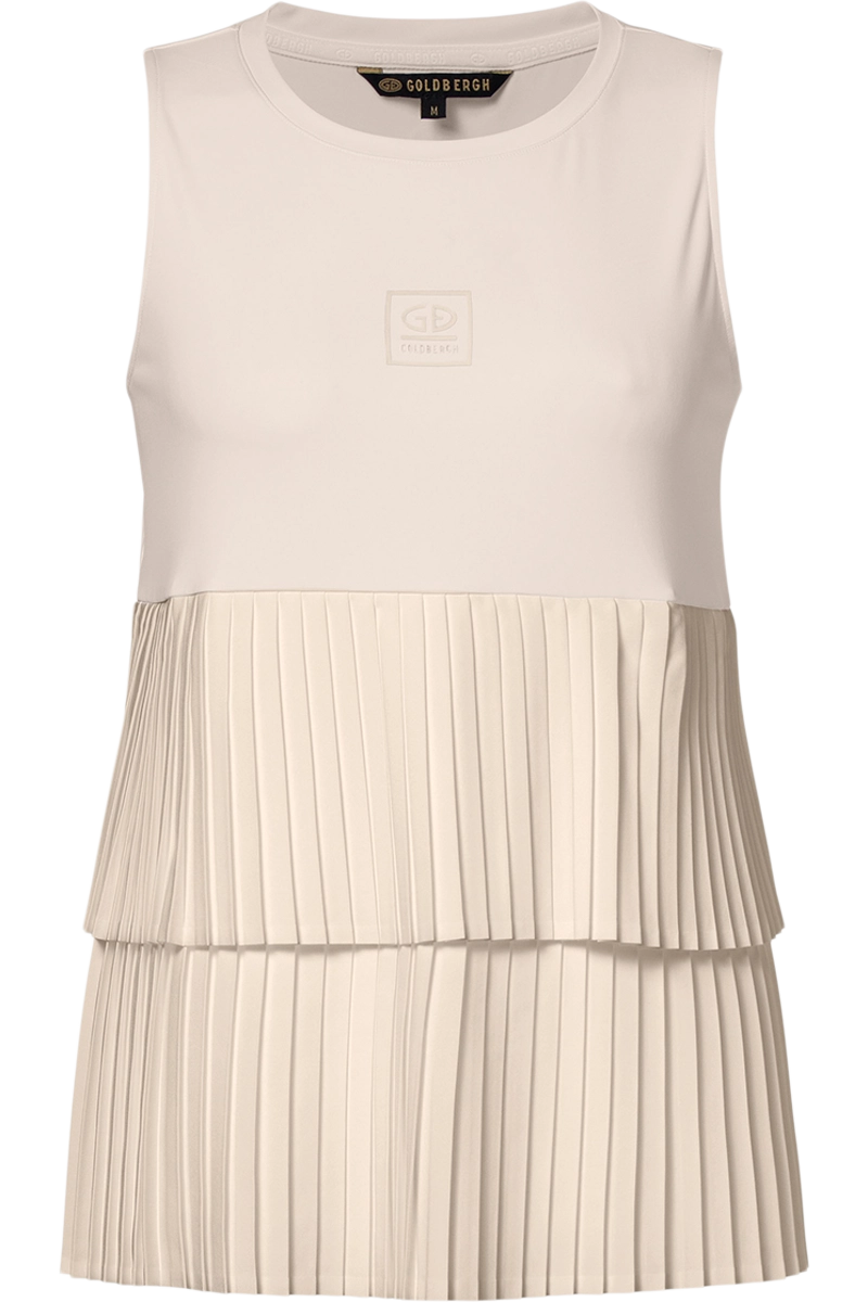 Champagne Goldbergh Women's Bellavita Sleeveless Top Product Front View