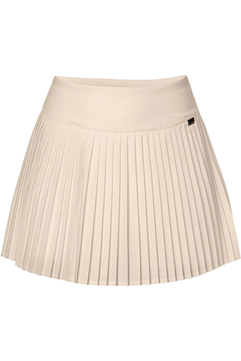 Champagne Goldbergh Women's Plisse Skirt Product Front View
