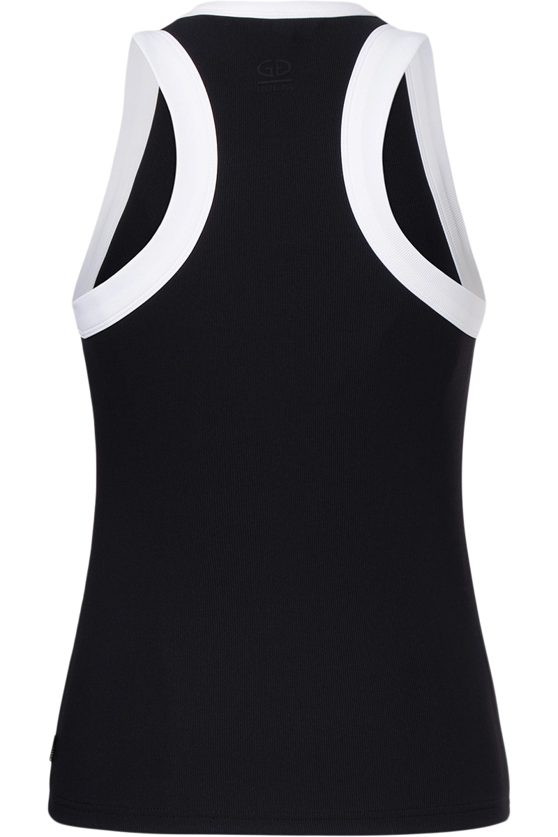 Black Goldbergh Women's Gabrielle Tank Top Product Back View