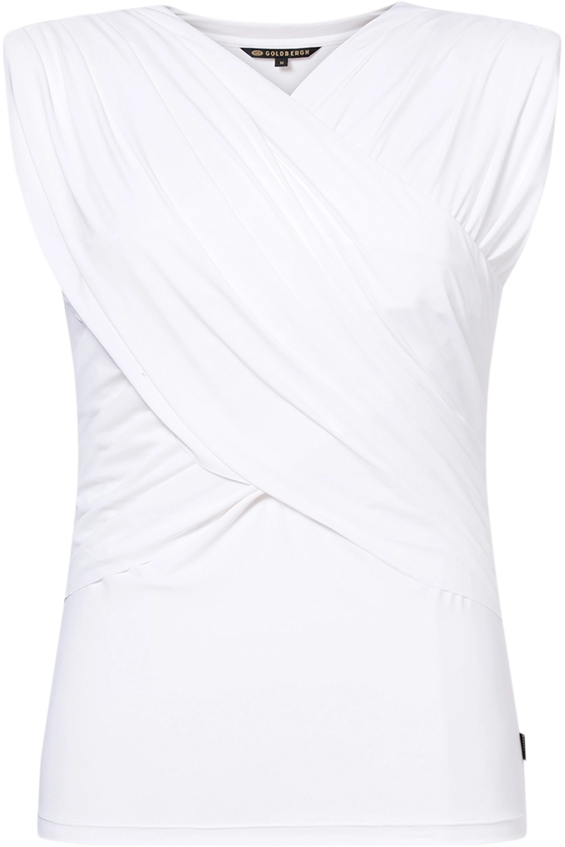 White Goldbergh Women's Fiorello Sleeveless Top Product Front View