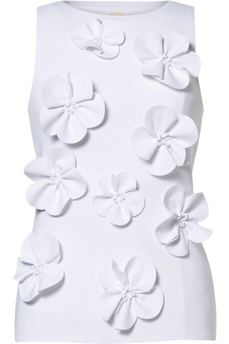 White Goldbergh Women's Lusha Sleeveless Top Product Front View