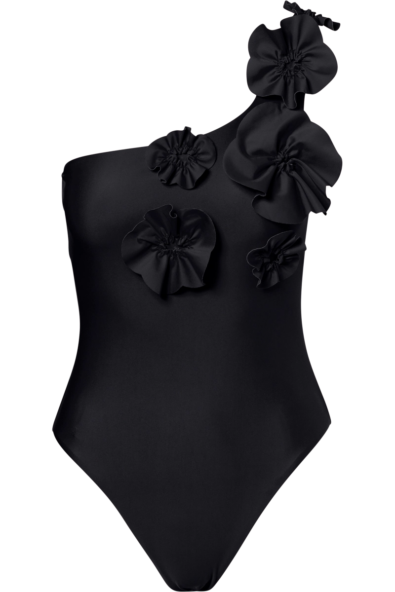 Black Goldbergh Women's Fabiosa Bathing Suit Product Front View