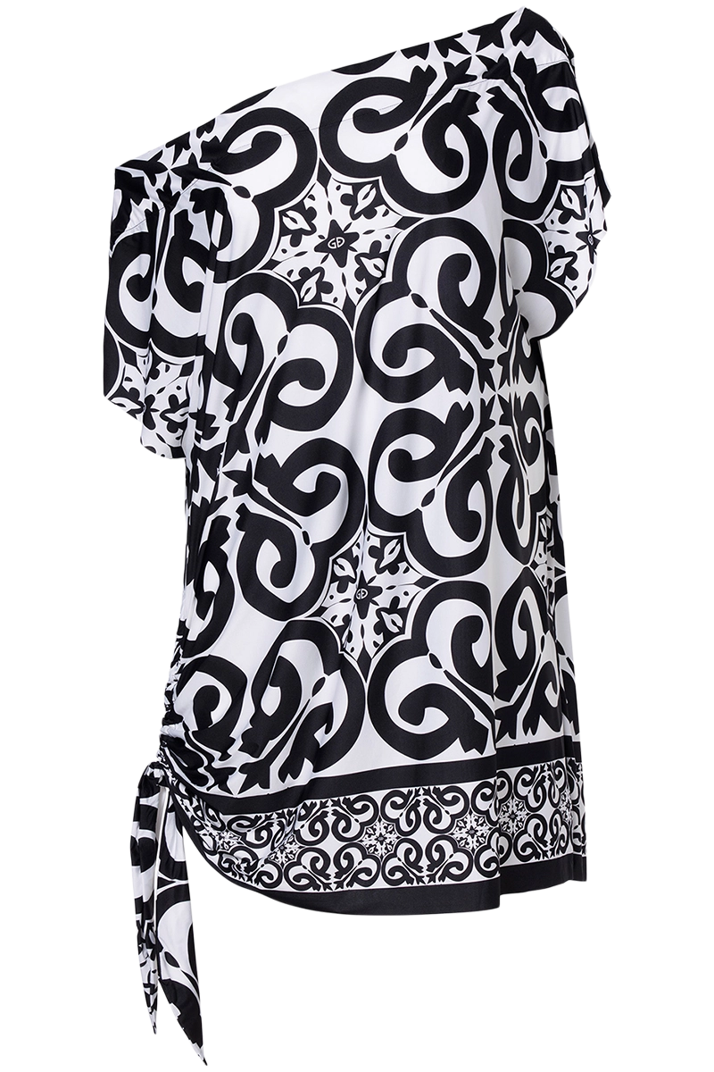 Black/White Goldbergh Women's Rosetta Dress Product Front View