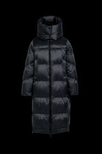 BLACK GOLDBERGH WOMEN'S KEANU DOWN SLEEPING BAG COAT PRODUCT FRONT VIEW