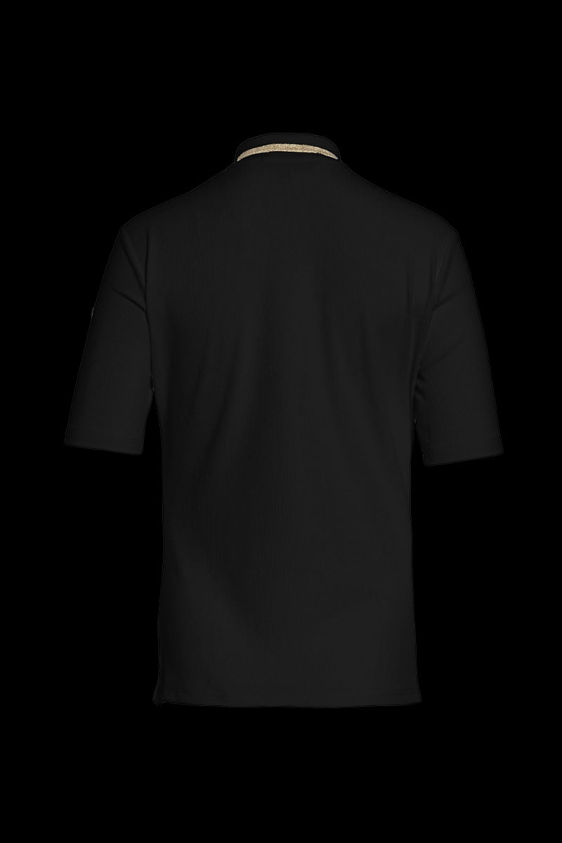 Black Goldbergh Women's Cassia Short Sleeve Polo Shirt