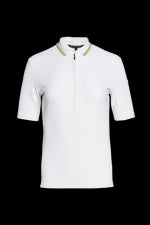 White Goldbergh Women's Cassia Short Sleeve Polo Shirt