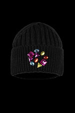 Black Goldbergh Women's Fab Jeweled Beanie Hat