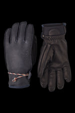 Blue Hestra Wakayama Two-Tone Leather Gloves