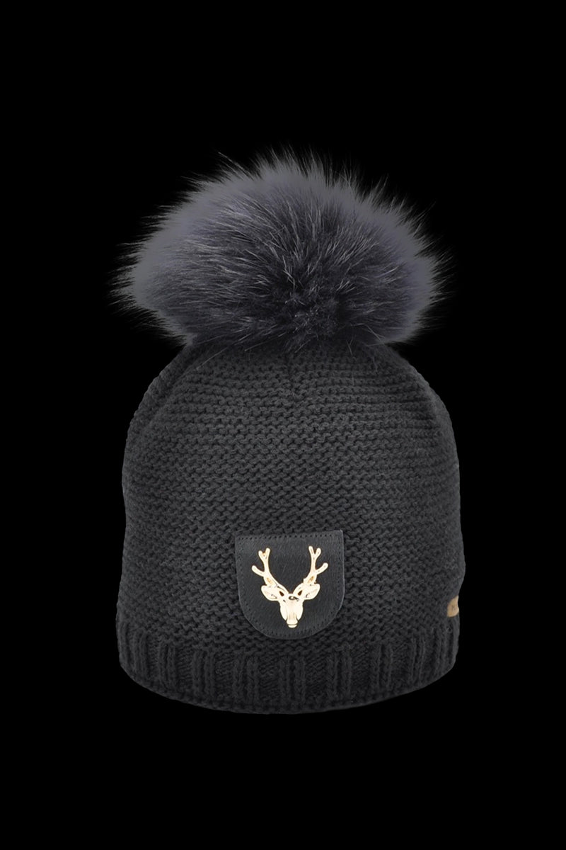 Pom Hat with Leather Patch – The Grater Good MN