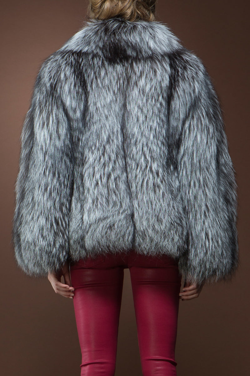  Mary McFadden Fox Fur Jacket