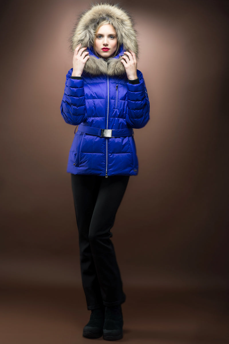  M. Miller Rae Royal Down Ski Jacket with Finnraccoon Fur Trim